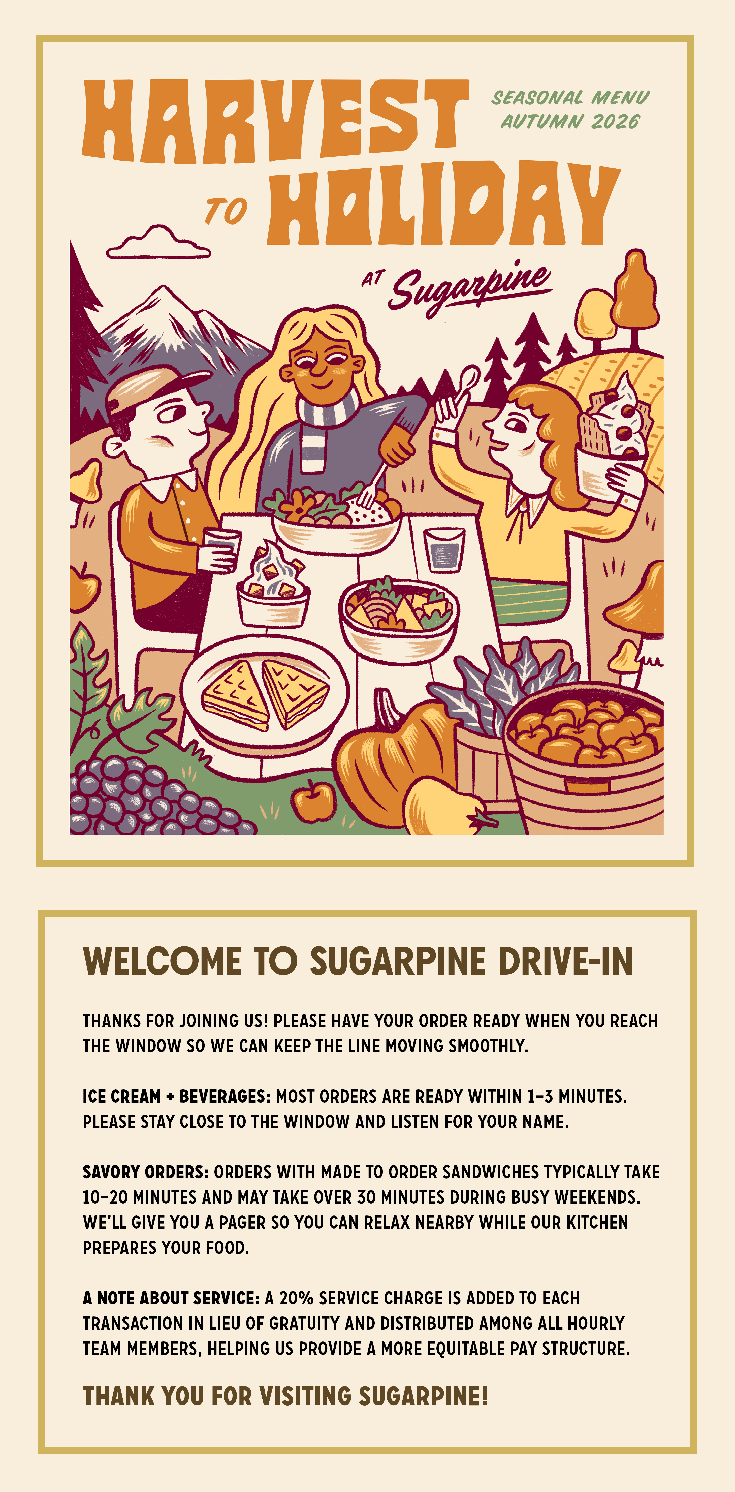 Sugarpine Menu AUTUMN WALKUP INTRO